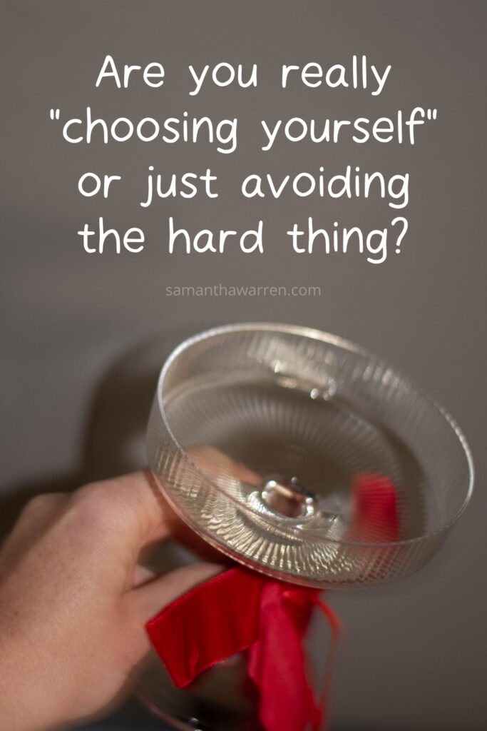 avoiding the hard thing