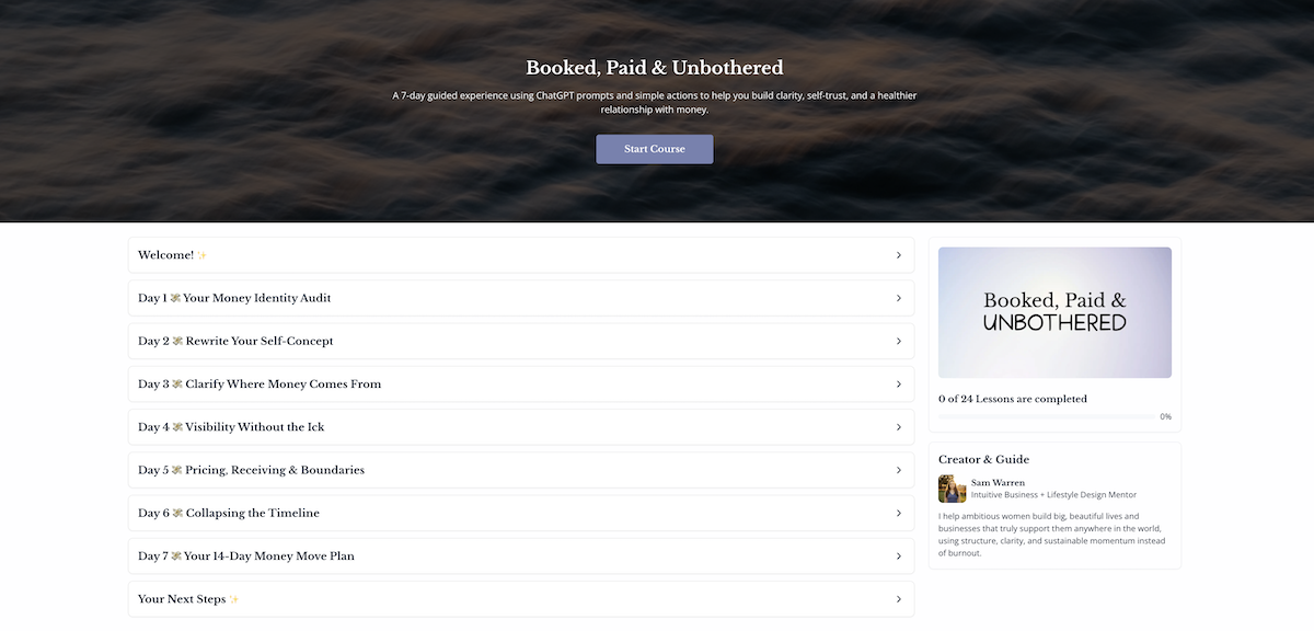 booked paid & unbothered